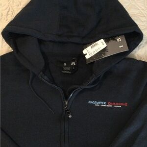New - Edgewater Colorado Belle Navy Sweatshirt jacket with Hoodie.